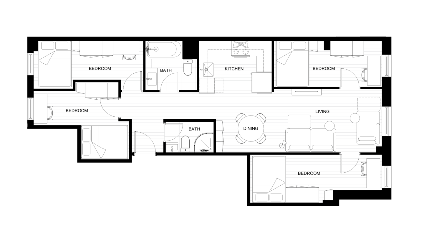 Le Mildore 4B Floorplan