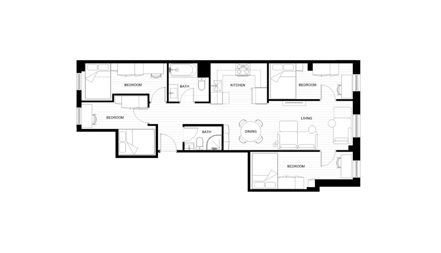 Le Mildore Floorplan 4B